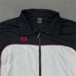 Vintage Nike LeBRON Track Jacket Mens Medium Y2K Black/White Basketball Warm Up‎